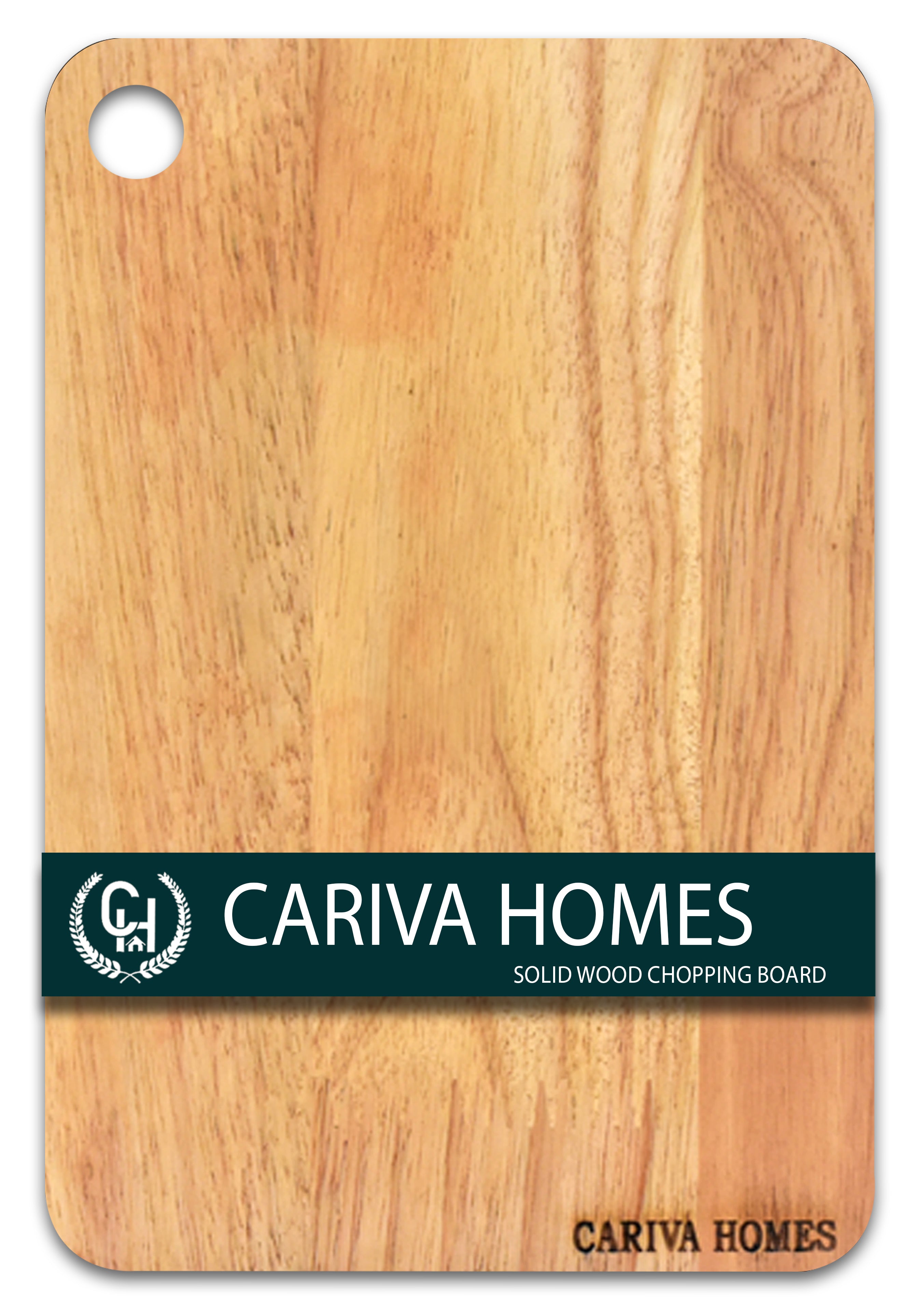 CARIVA HOMES Wooden Chopping Board 22 x 32 CM - Durable Cutting Board for Kitchen Rectangular Shape - Knife Friendly Wood for Vegetables, Fruits & Meat Include Free 22 X 18 CM Chopping Board Inside